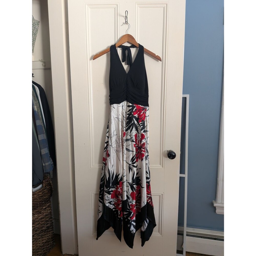 Vintage Y2K Speechless Black Halter Dress, Size L